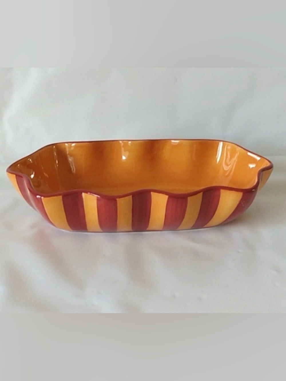 Southern Living at Home Gail Pittman Siena Ruffled Ceramic Serving Bowl